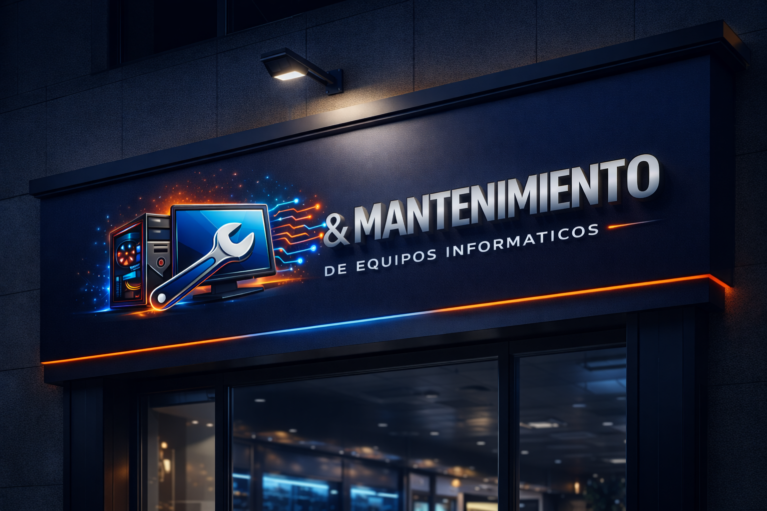 Letrero iluminado